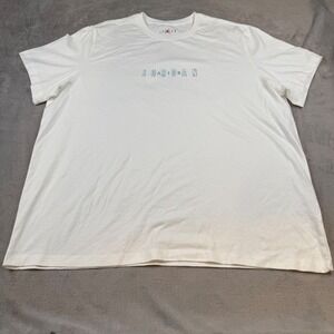 Jordan‎ White T Shirt Men's XXL Graphic Air Logo Short Sleeve Top Tee